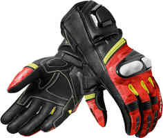 Мотоциклетные перчатки Лиги Revit, черный/красный/желтый