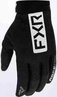 Рефлекторные перчатки для мотокросса FXR, черно-белый