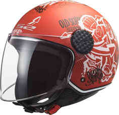 OF558 Sphere Lux Шлем Skater Jet LS2, красный