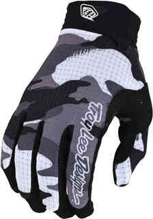 Молодежные перчатки для мотокросса Air Formula Camo Troy Lee Designs, черный/белый/серый
