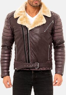 Куртка из искусственной кожи Reichstadt, коричневый