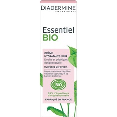 Essentiel Bio Увлажняющий дневной крем для лица, обогащенный натуральными пребиотиками, 50 мл, Diadermine