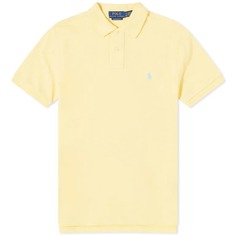 Рубашка поло Polo Ralph Lauren Colour Shop Custom Fit, светло-желтый