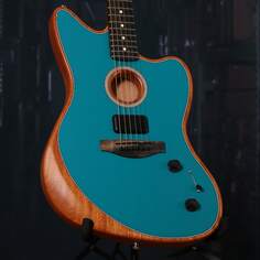 Акустическая гитара Fender American Acoustasonic Jazzmaster, Ocean Turquoise, Ebony Fingerboard