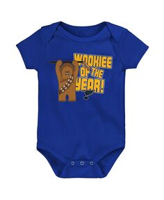 Синий боди для мальчиков и девочек St. Louis Blues Star Wars Wookie of the Year Outerstuff, синий