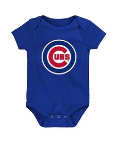 Боди с логотипом команды Royal Chicago Cubs для новорожденных Outerstuff, синий