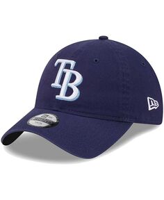 Темно-синяя регулируемая шапка Little Boys and Girls Tampa Bay Rays Team 9TWENTY New Era, синий