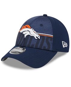 Гибкая кепка темно-синего цвета для мальчиков и девочек Denver Broncos 2023, тренировочный лагерь НФЛ 9Forty New Era, синий