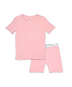 Детская одежда для девочек Dusty Rose Kids, комплект из 2 предметов с короткими рукавами и усилителем; Шорты Пижамный комплект Bellabu Bear, розовый