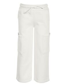 Укороченные широкие брюки из флиса для маленьких девочек Epic Threads, белый