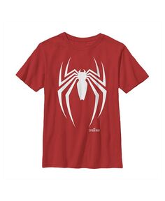 Детская футболка с логотипом Gamerverse Spider-Man для мальчиков Marvel, красный