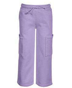 Укороченные широкие брюки из флиса для маленьких девочек Epic Threads, фиолетовый