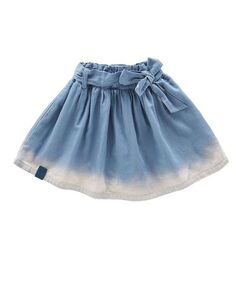 Джинсовая юбка с поясом для новорожденных и маленьких девочек OMAMImini, синий