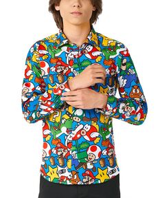 Футболка Big Boys Super Mario с лицензией Nintendo OppoSuits, мультиколор