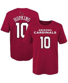 Футболка с именем и номером игрока Big Boys Deandre Hopkins Cardinal Arizona Cardinals Mainliner Outerstuff, красный