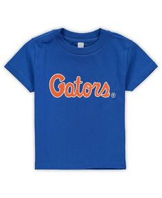 Футболка унисекс с большим логотипом Royal Florida Gators для малышей Two Feet Ahead, синий