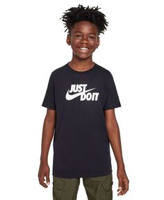 Футболка с рисунком Big Kids Sportswear Nike, черный