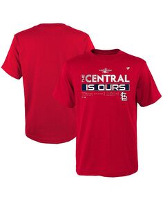 Красная футболка с логотипом Big Boys St. Louis Cardinals 2022 NL Central Division Champions в раздевалке Fanatics, красный