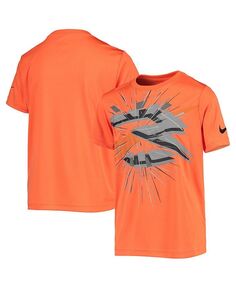 Оранжевая футболка Big Boys Shotgun Performance Nike 3BRAND by Russell Wilson, оранжевый