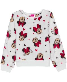 Плюшевый пуловер с длинными рукавами и Минни Маус для больших девочек-подростков Disney, мультиколор