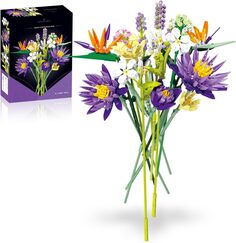 Конструктор Boozuu Botanical Garden Flower Bouquet, 891 деталей