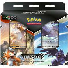 Набор Blister 2 Barajas Cartas Battle Deck Bundle Lycanroc Vs Corviknight Pokemon Español BANDAI