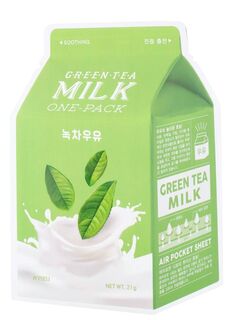 Тканевая маска A&apos;Pieu Green Tea &amp; Milk, 21 g A'pieu