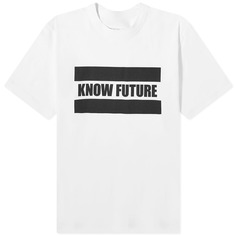 Футболка Sacai Know Future, белый