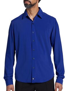 Рубашка современного кроя Luciano Pino By Pinoporte, синий