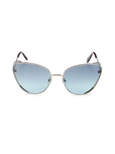 Солнцезащитные очки «кошачий глаз» 62 мм Emilio Pucci, синий