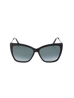 Солнцезащитные очки «кошачий глаз» Seba/S 58MM Jimmy Choo, черный