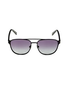 Солнцезащитные очки-авиаторы 56MM Timberland, черный