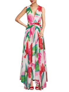 Платье макси Allegro с цветочным вырезом Patbo, цвет Multi