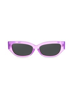 Солнцезащитные очки «кошачий глаз» Lucia 55MM Aqs, фиолетовый