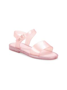 Сандалии на плоской подошве Mela Marsan для девочек Mini Melissa, цвет Pearly Pink