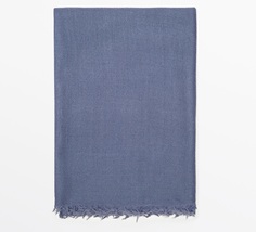 Шарф Massimo Dutti 100% Wool, голубой