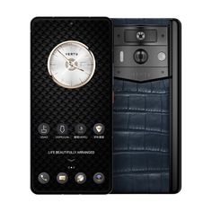 Смартфон Vertu Metavertu 2 Alligator, 12 ГБ/512 ГБ, 2 Nano-SIM, черный/синий