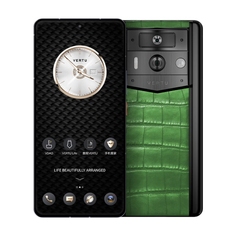 Смартфон Vertu Metavertu 2 Alligator, 12 ГБ/512 ТБ, 2 Nano-SIM, черный/зеленый