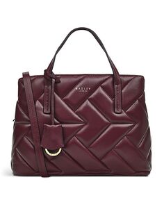 Сумка-сумка Dukes Place Quilt среднего размера на молнии Radley London, красный