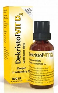 DekristolVit D3, капли с витамином Д3 800 МЕ, 25 мл