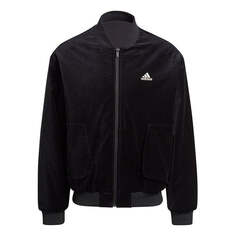 Куртка adidas Velvet Bomber M Solid Color Sports Jacket Black, черный