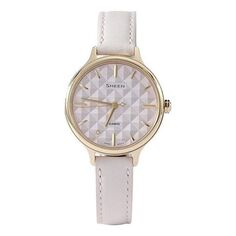 Часы Casio Sheen Minimalistic Rhombus Analog Watch &apos;Gold Pale Pink&apos;, розовый