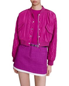 Куртка Бадиан Maje, цвет Pink