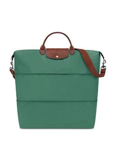 Оригинальная расширяемая дорожная нейлоновая сумка выходного дня Le Pliage Longchamp, цвет Green