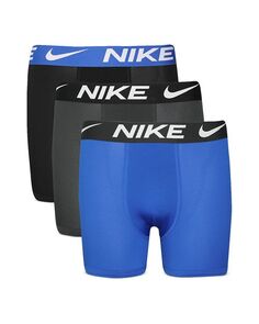 Комплект из 3 трусов-боксеров с логотипом для мальчиков Nike, цвет Blue