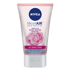 Micellair Skin Breathe Мицеллярный гель для умывания розовой водой для лица и губ 150 мл, Nivea