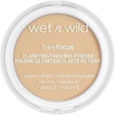 Осветляющая и завершающая пудра Wet N Wild Bare Focus с гиалуроновой кислотой и витамином Е для светлых и средних тонов кожи, Wet &apos;N&apos; Wild