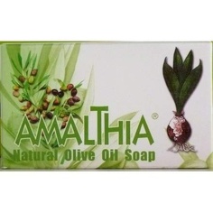 Натуральное мыло Amalthia с оливковым маслом и диким луком от выпадения волос 125 г, No Name Bookstore