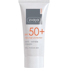 Солнцезащитный крем Spf 50+ Крем против морщин 50мл, Ziaja