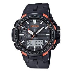 Часы CASIO Waterproof Sports Solar Powered Mens Black Analog/Digital Combo, черный